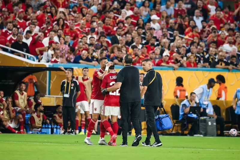 لحظة مغادرة إمام عاشور لمباراة إنتر ميامي